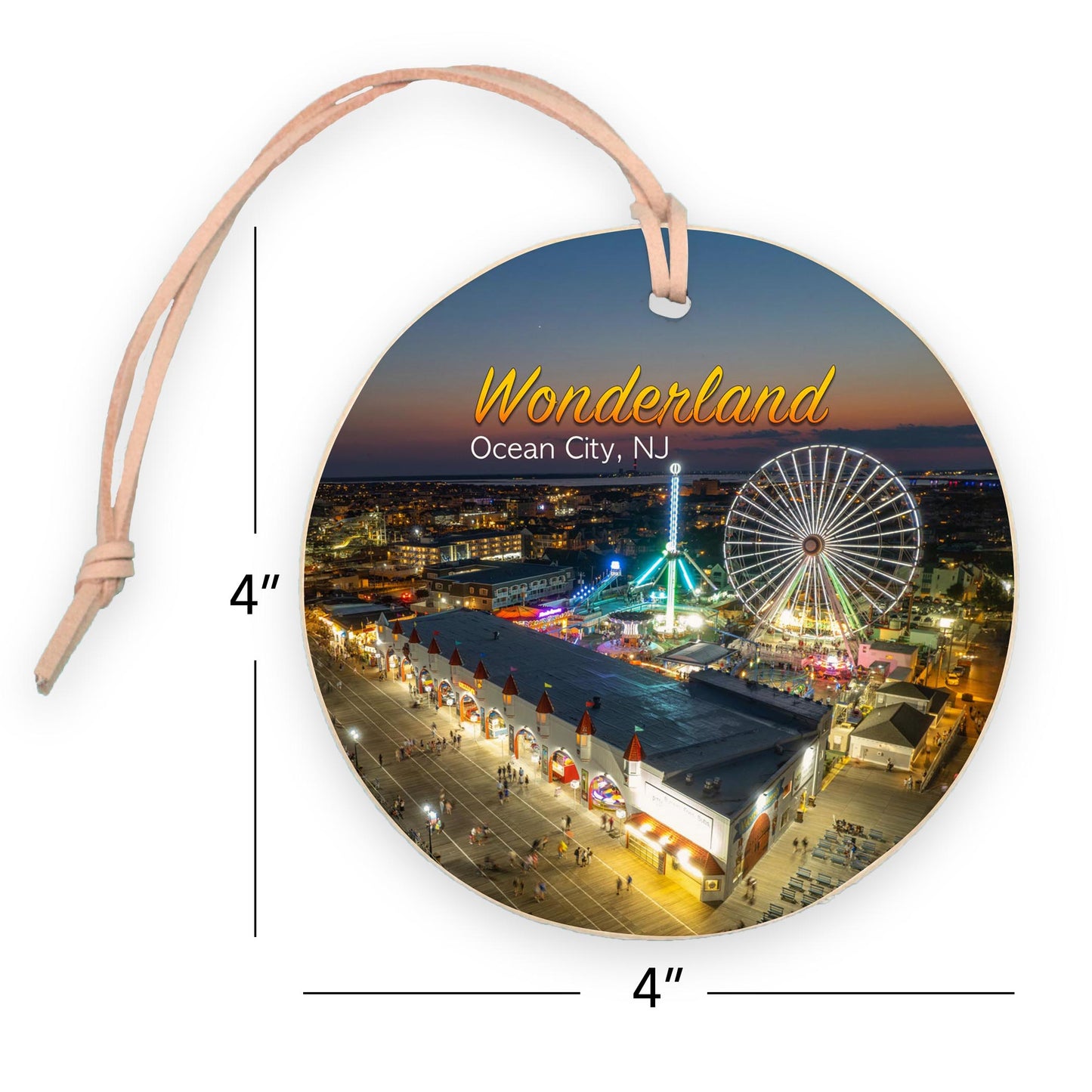 4" Round Ornament-Wonderland Ornament 1 -7