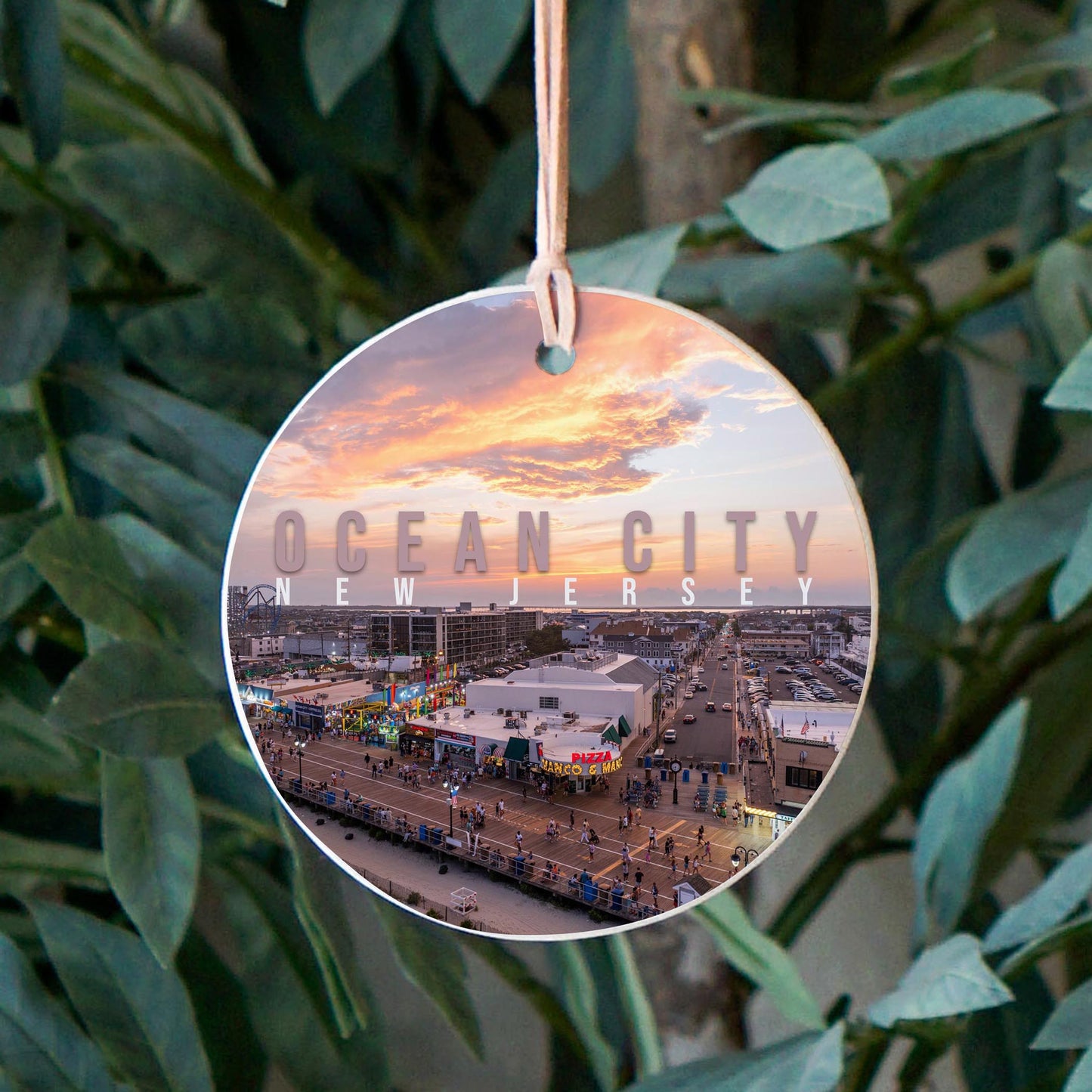 4" Round Ornament-Manco Sunset -2