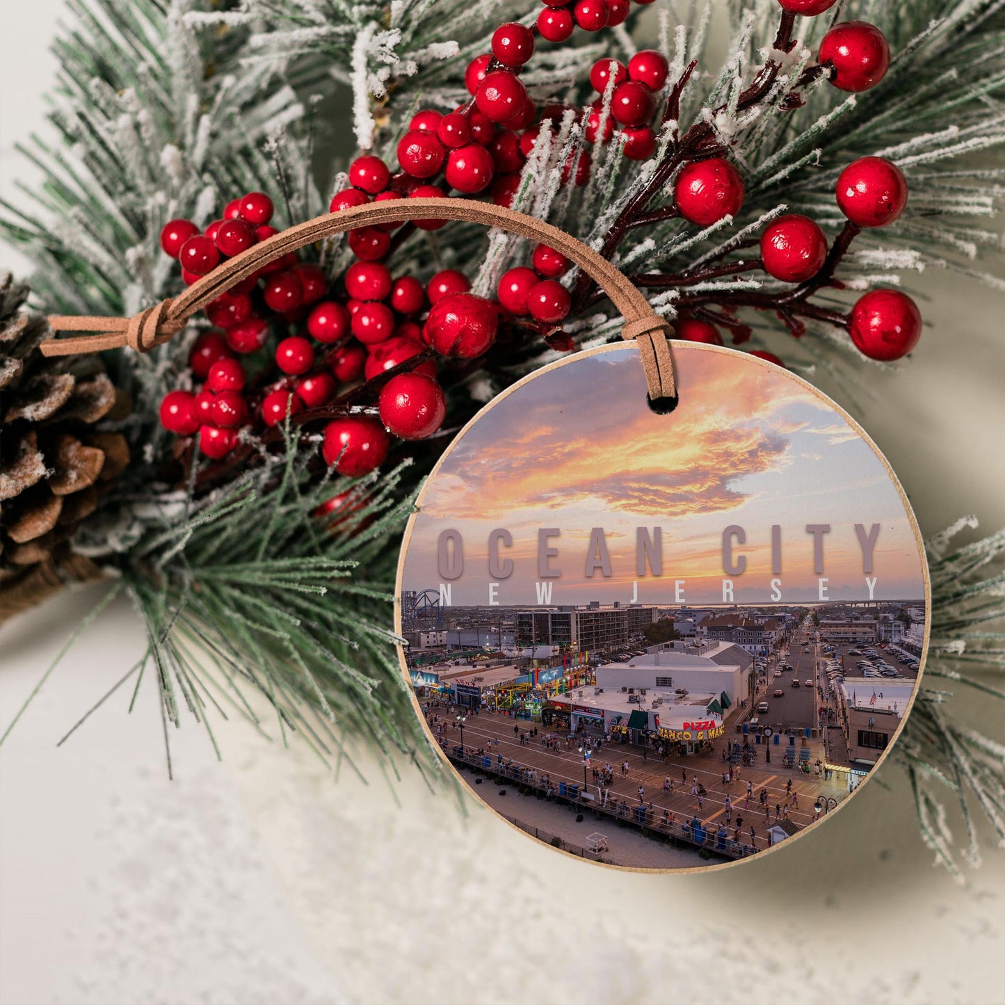 4" Round Ornament-Manco Sunset -3