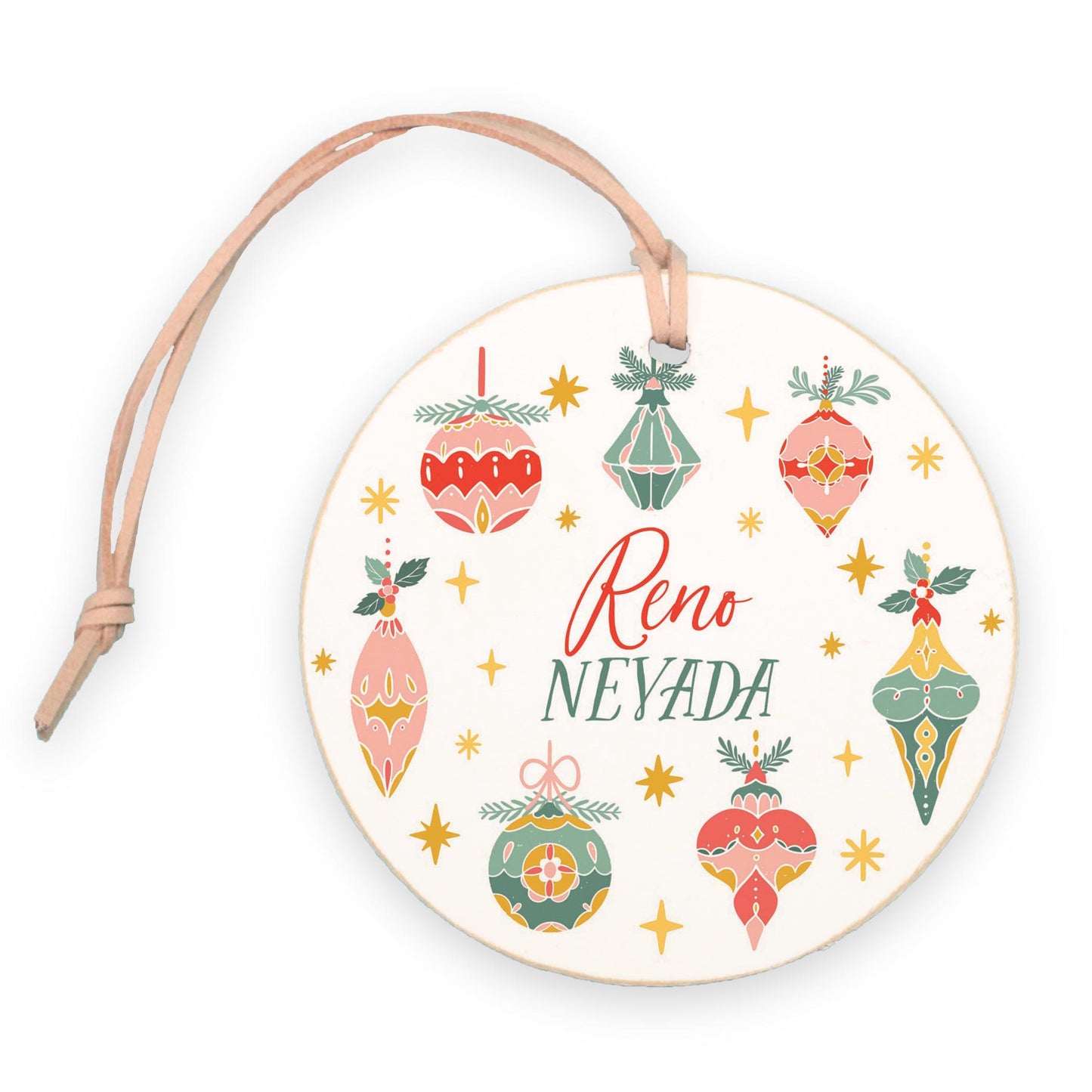 4" Round Ornament-Ornament Gems Reno Nevada