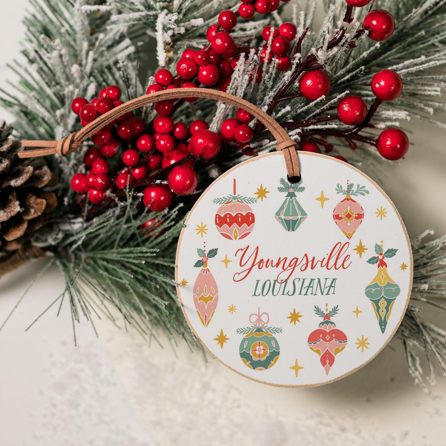 4" Round Ornament-Ornament Gems Youngsville Louisiana -3