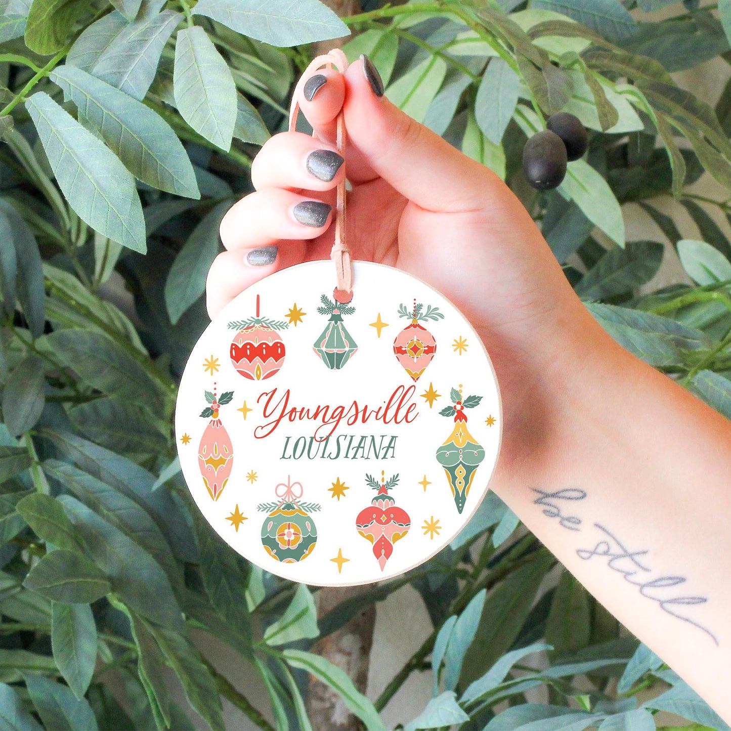 4" Round Ornament-Ornament Gems Youngsville Louisiana -4