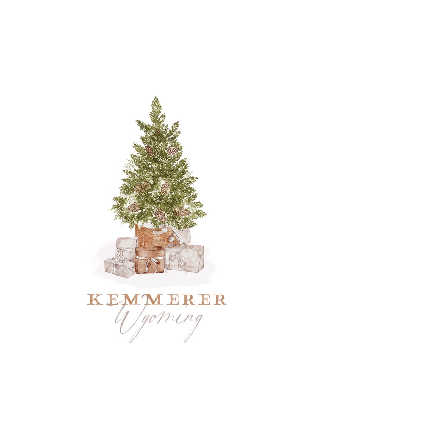 Vinyl Sticker-Cottage Tree Kemmerer Wyoming -3