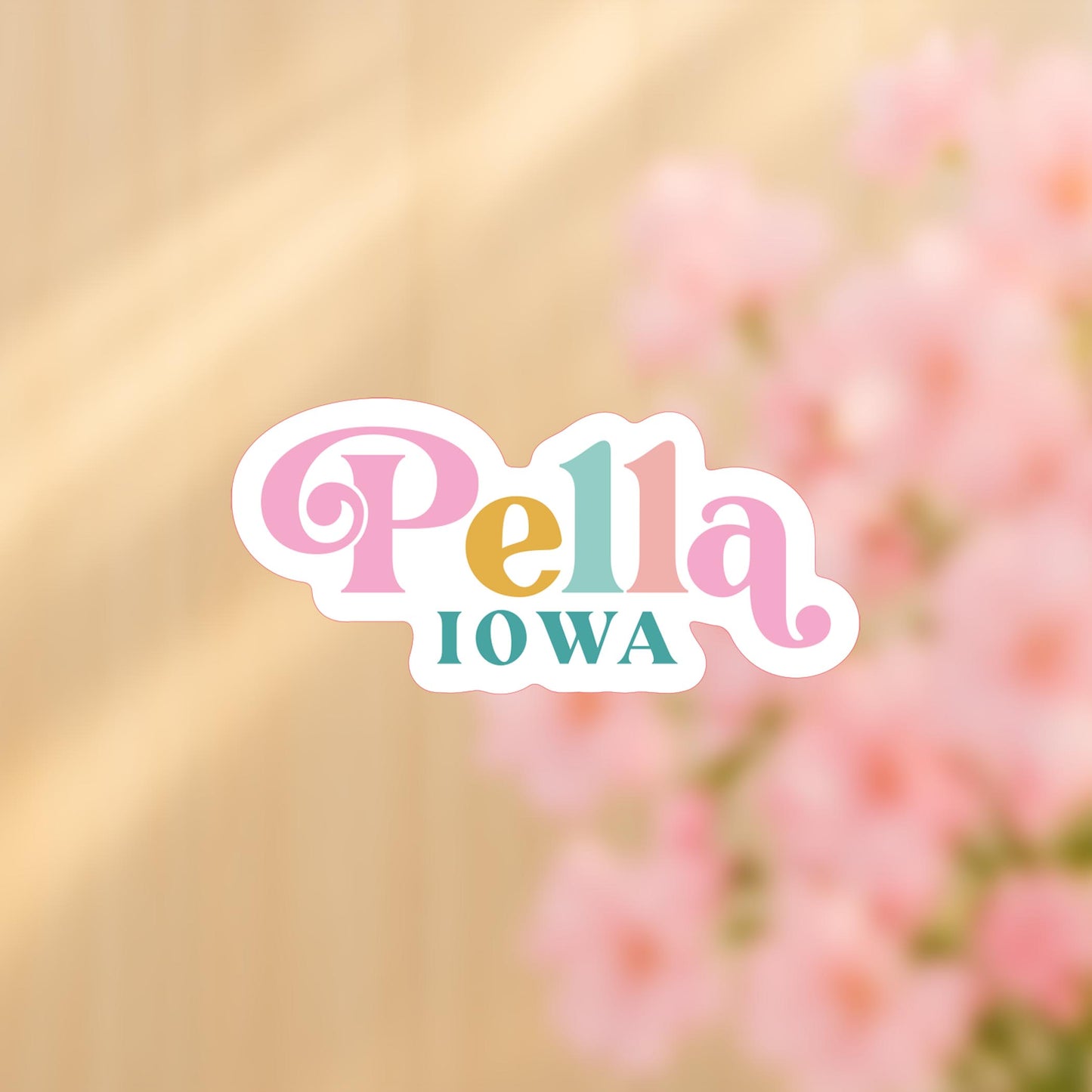 Vinyl Sticker-Kalia Floral Pella Iowa -4