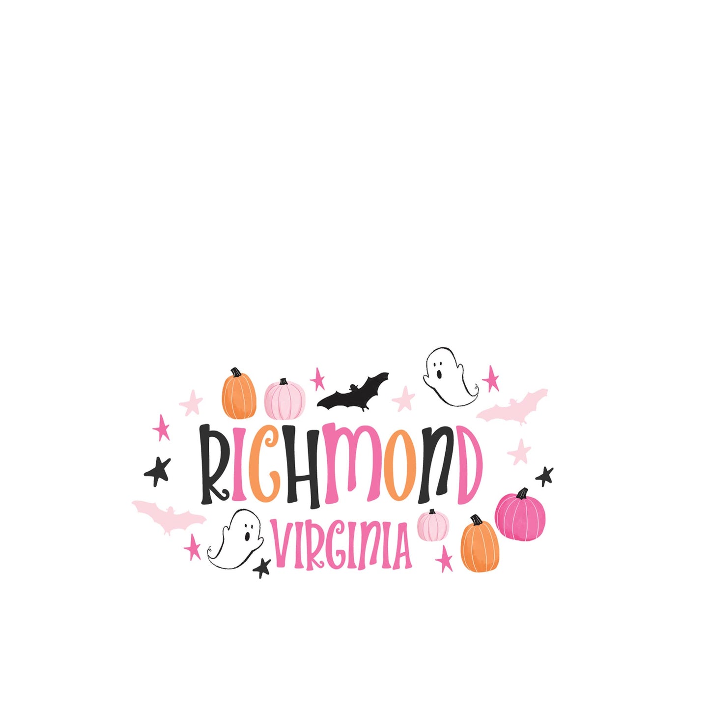 Vinyl Sticker-Happy Ghost Richmond Virginia