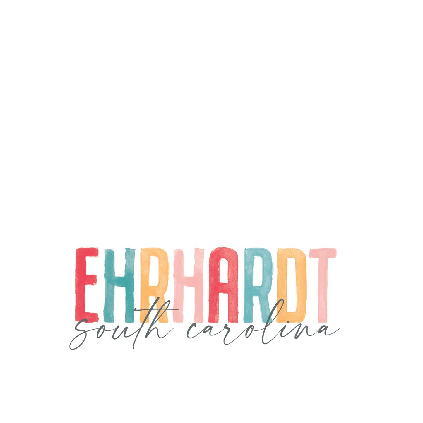 Vinyl Sticker-Watercolor City Ehrhardt South Carolina