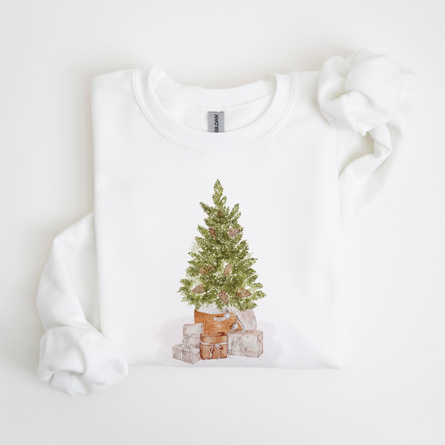 Gildan Sweatshirt White-Cottage Tree Marion Iowa