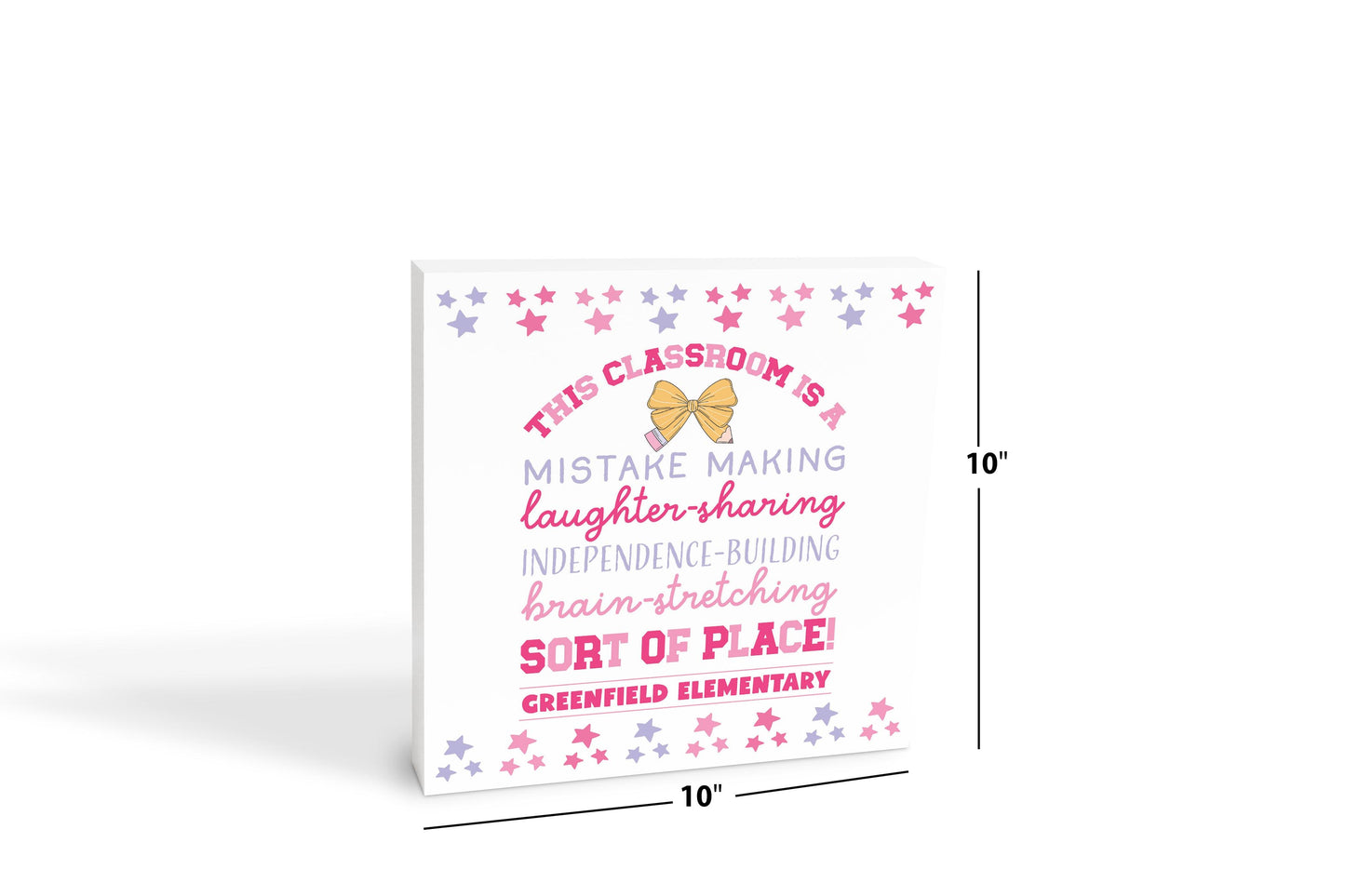 10x10 Wood Block-Love+Local Classroom Coquette This Classroom -4
