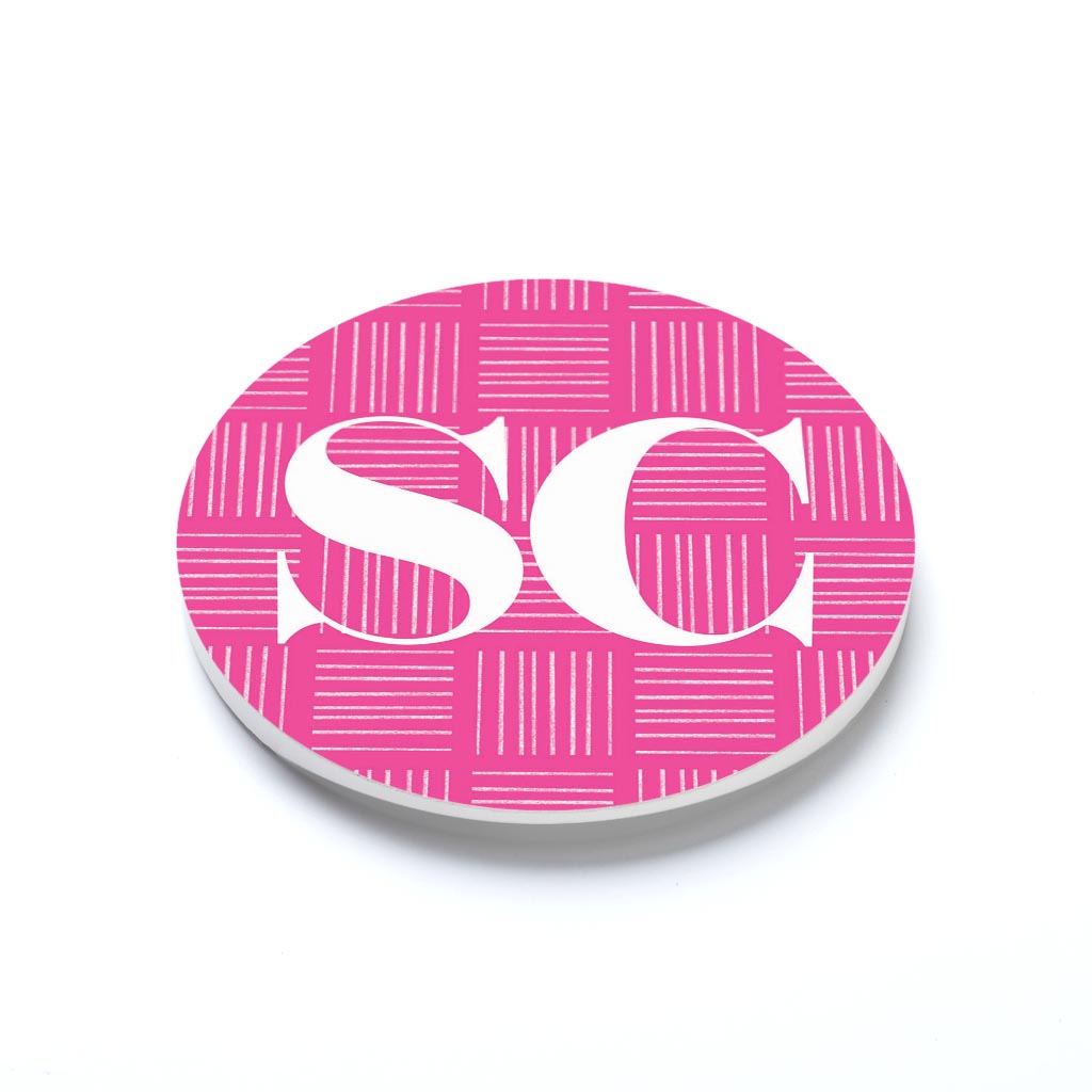 Bright Modern Abbreviated Pink South Carolina | 2.65x2.65