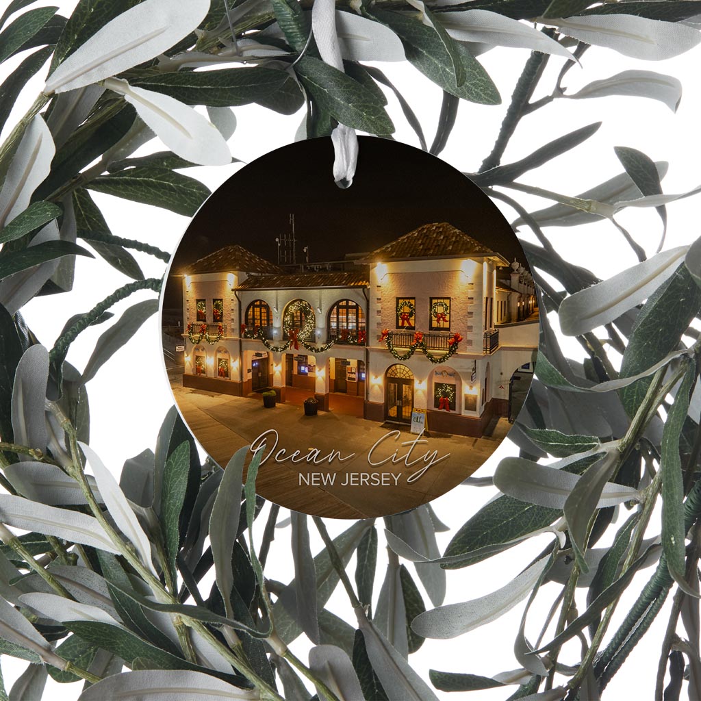 OCNJ Music Pier Christmas Ornament| Wood Ornament | Eaches | Min 6