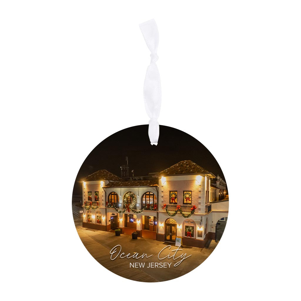 OCNJ Music Pier Christmas Ornament| Wood Ornament | Eaches | Min 6