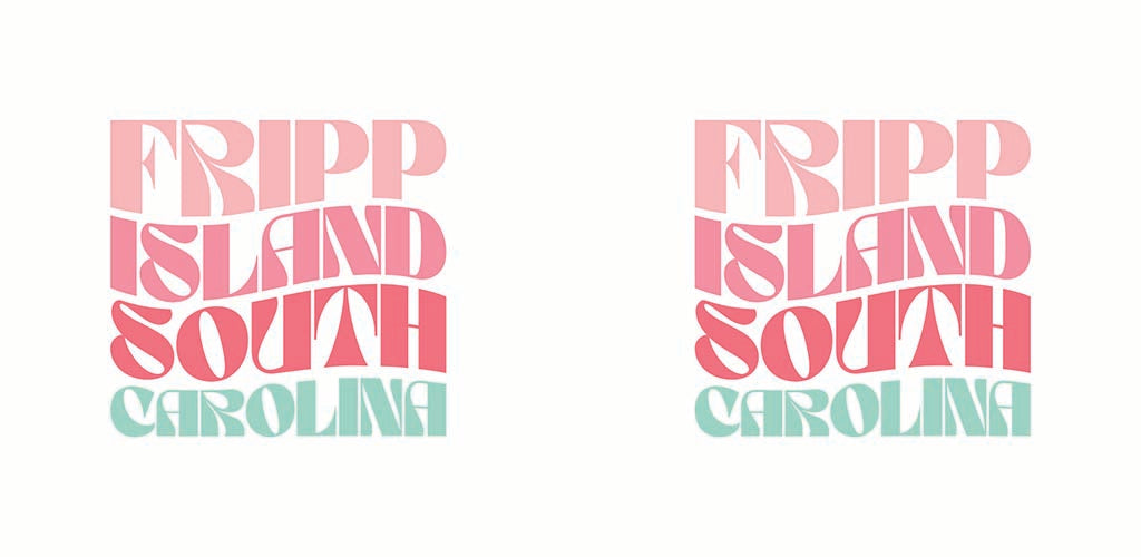 Car Coaster 2-Pack Love Local-Retro Wave Fripp Island South Carolina -5