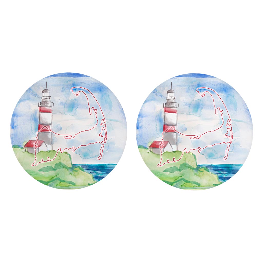 Watercolor Lighthouse| Absorbent Car Coasters | Set of 2 | Min 4