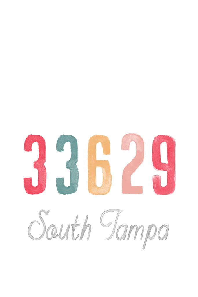 Cotton Tea Towel White-Watercolor ZIP 33629 South Tampa -5