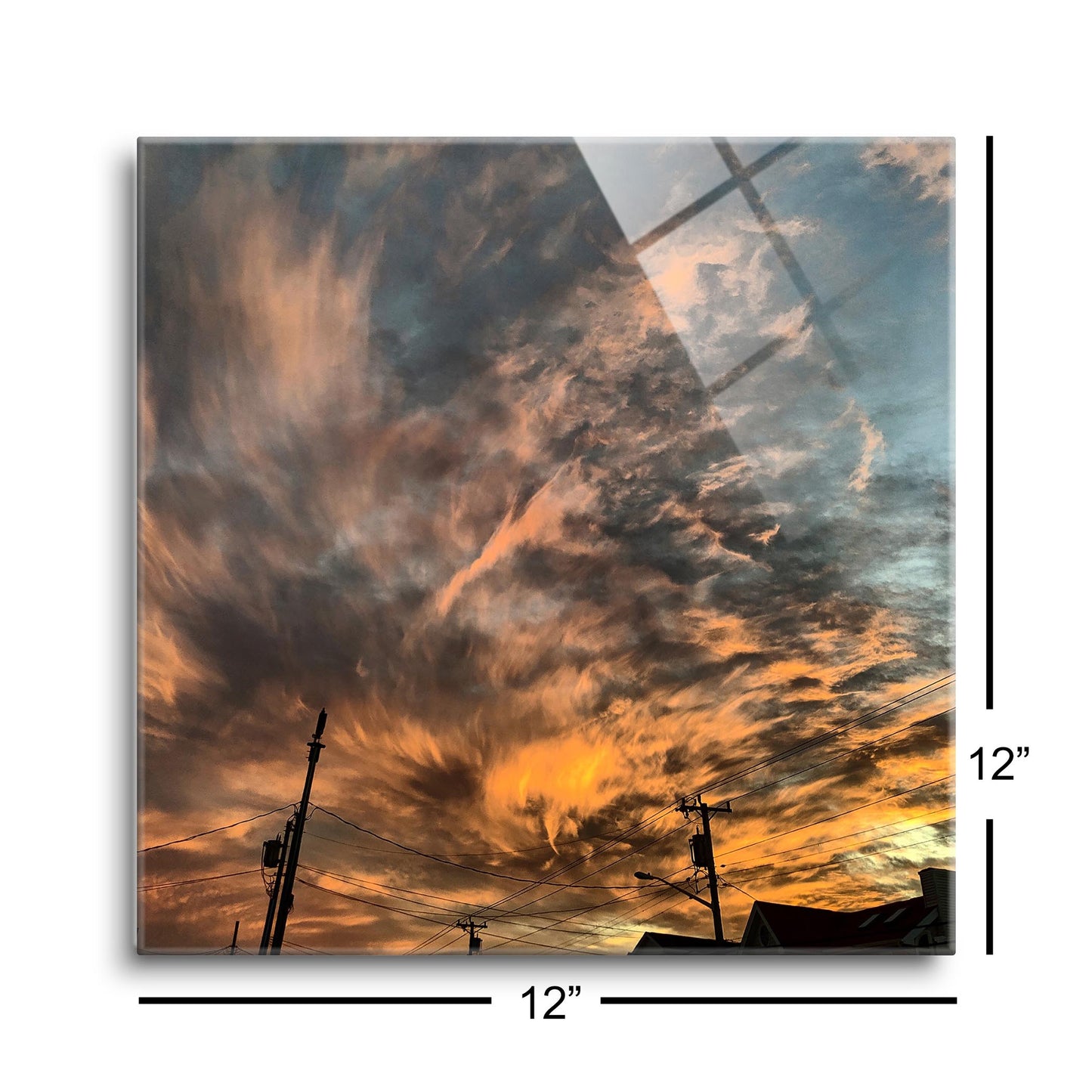 Monokian Ocean City Sky | Hi-Def Glass Art | Eaches | Min 1