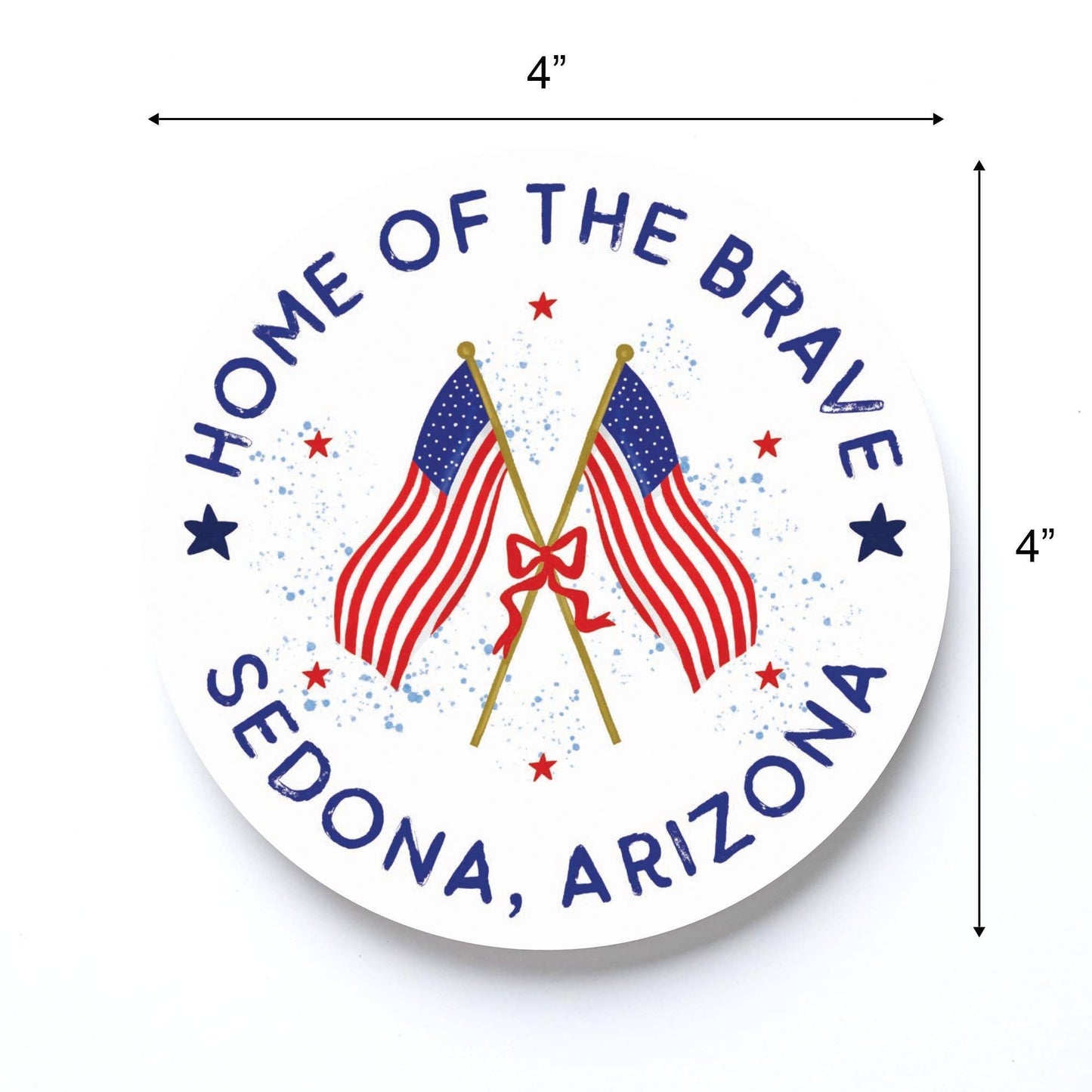 Love+Local Round Coaster | American Summer Home Of The Brave