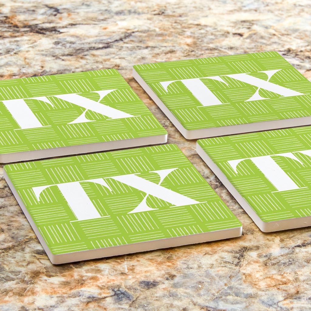 Bright Modern Abbreviated on Green Texas
