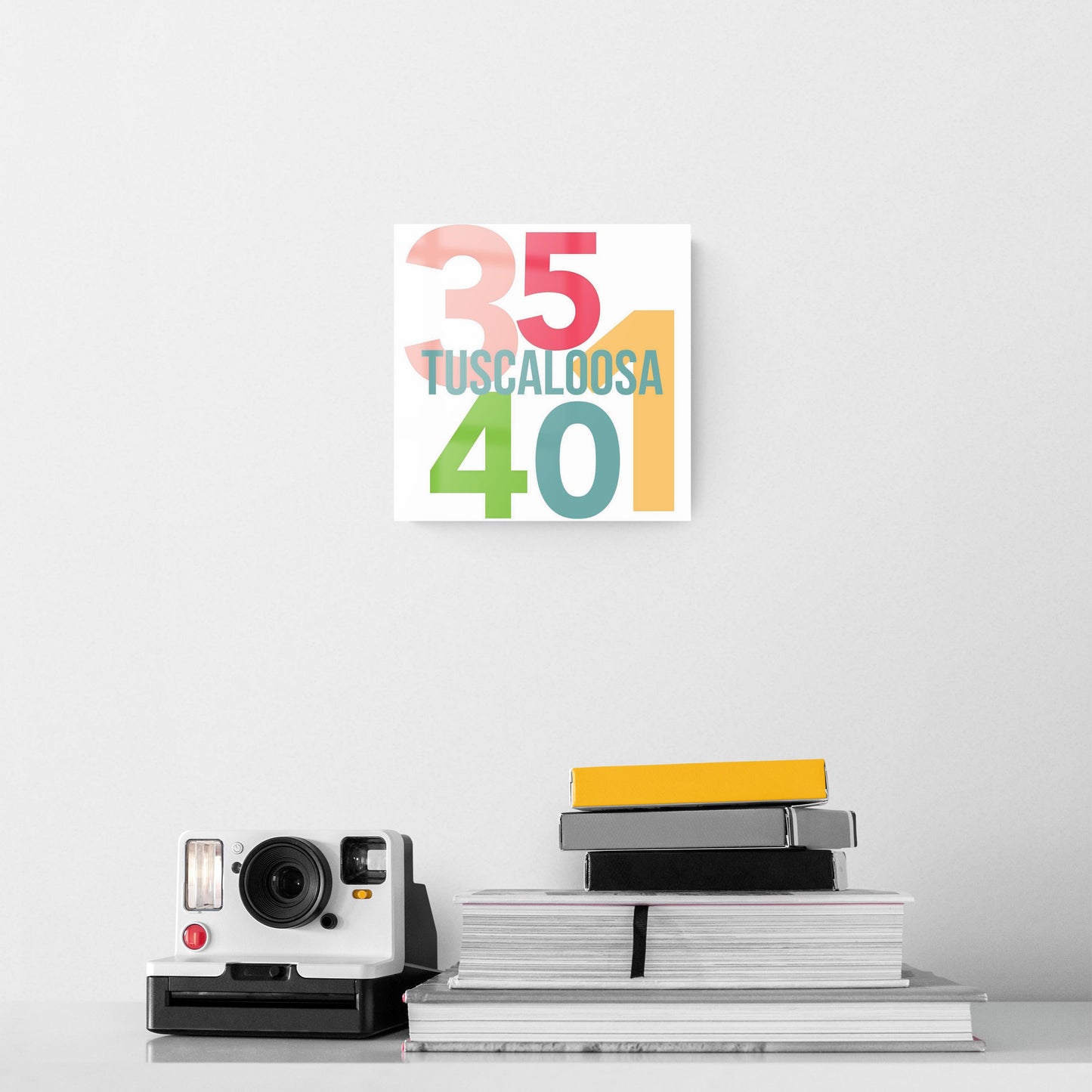 Boho Color Color Block City Zip Alabama Tuscaloosa | Hi-Def Glass Art | Eaches | Min 2