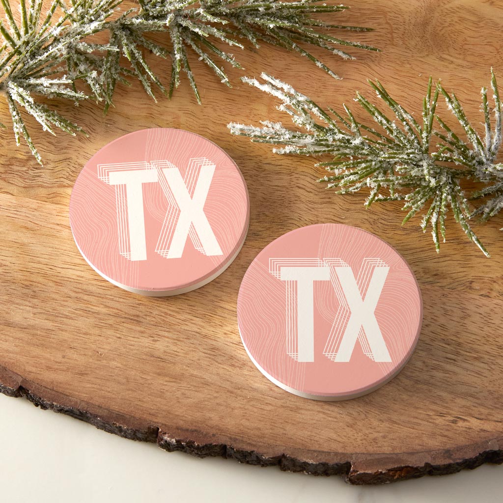 Boho Color Abbreviated on Pink Texas