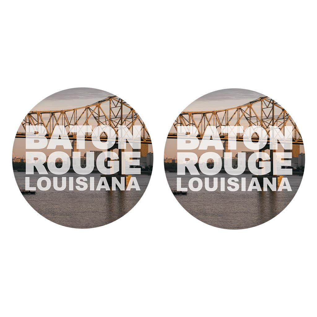 Baton Rouge Louisiana Photo | Absorbent Car Coasters | Set of 2 | Min 4