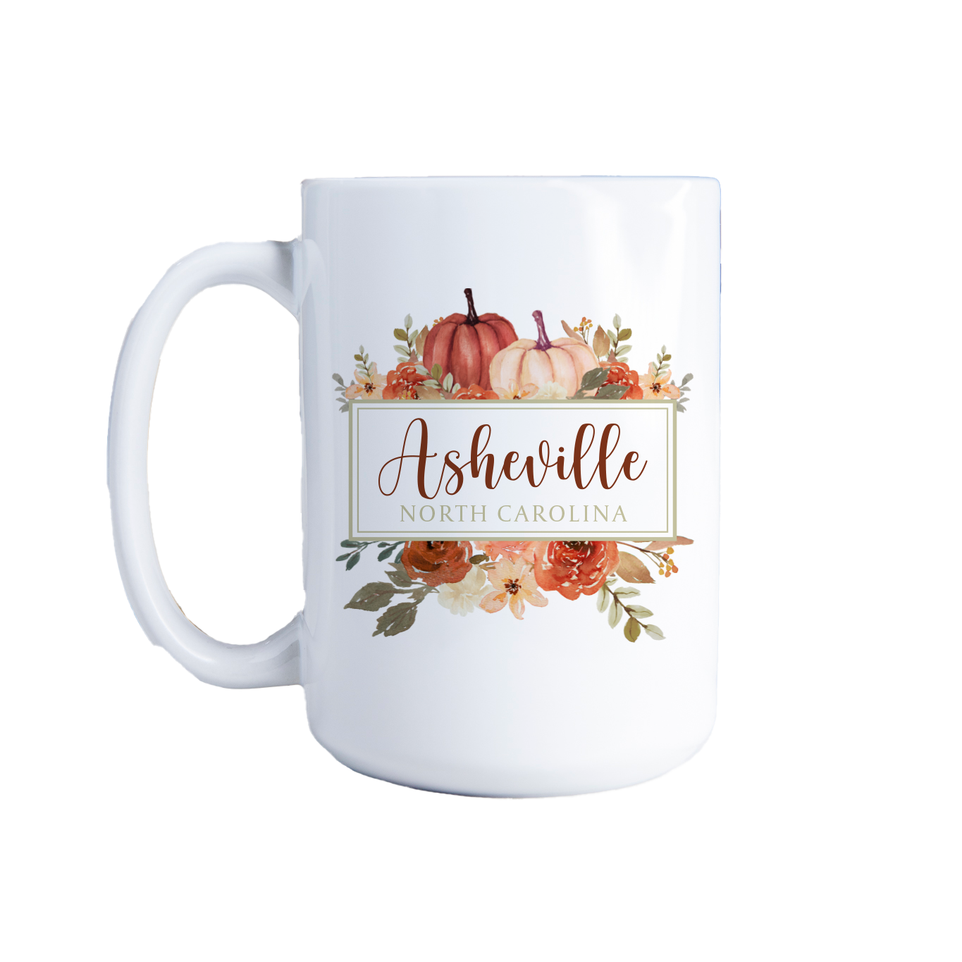 Coffee Mug, Fall, Harvest, Pumpkins, Custom, Souvenir, Gifts