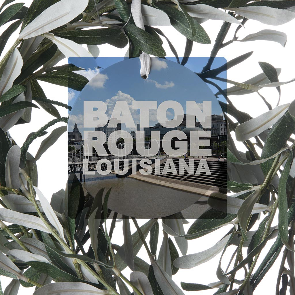 Baton Rouge Louisiana Photo | Wood Ornament | Eaches | Min 6