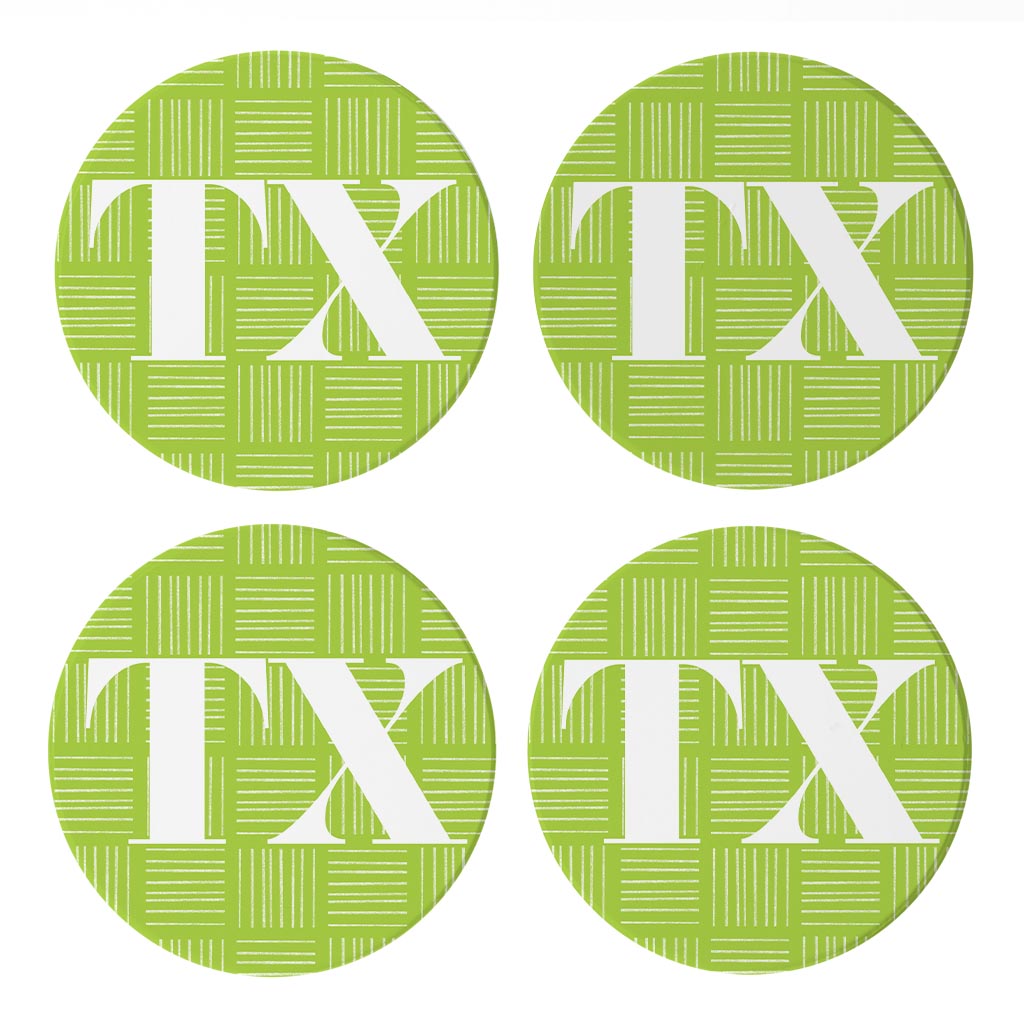 Bright Modern Abbreviated on Green Texas