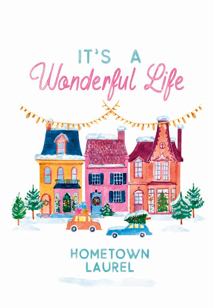 Oval Ornament-It's A Wonderful Life Hometown Laurel -4