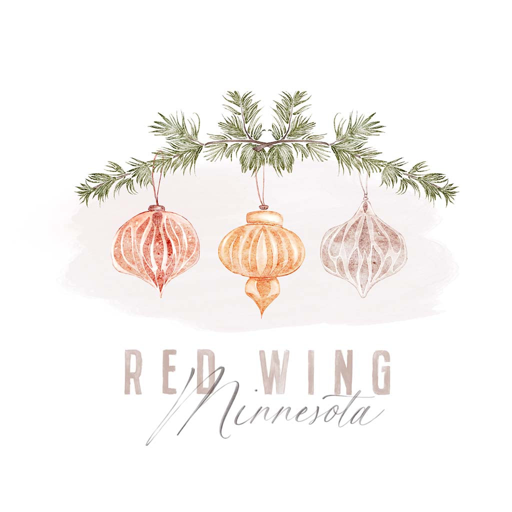 4" Round Ornament-Holiday Ornaments Red Wing Minnesota -5