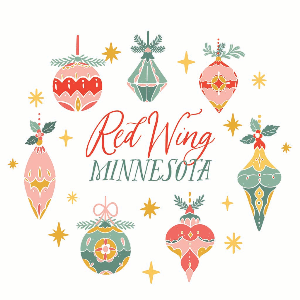 4" Round Ornament-Ornament Gems Red Wing Minnesota -5