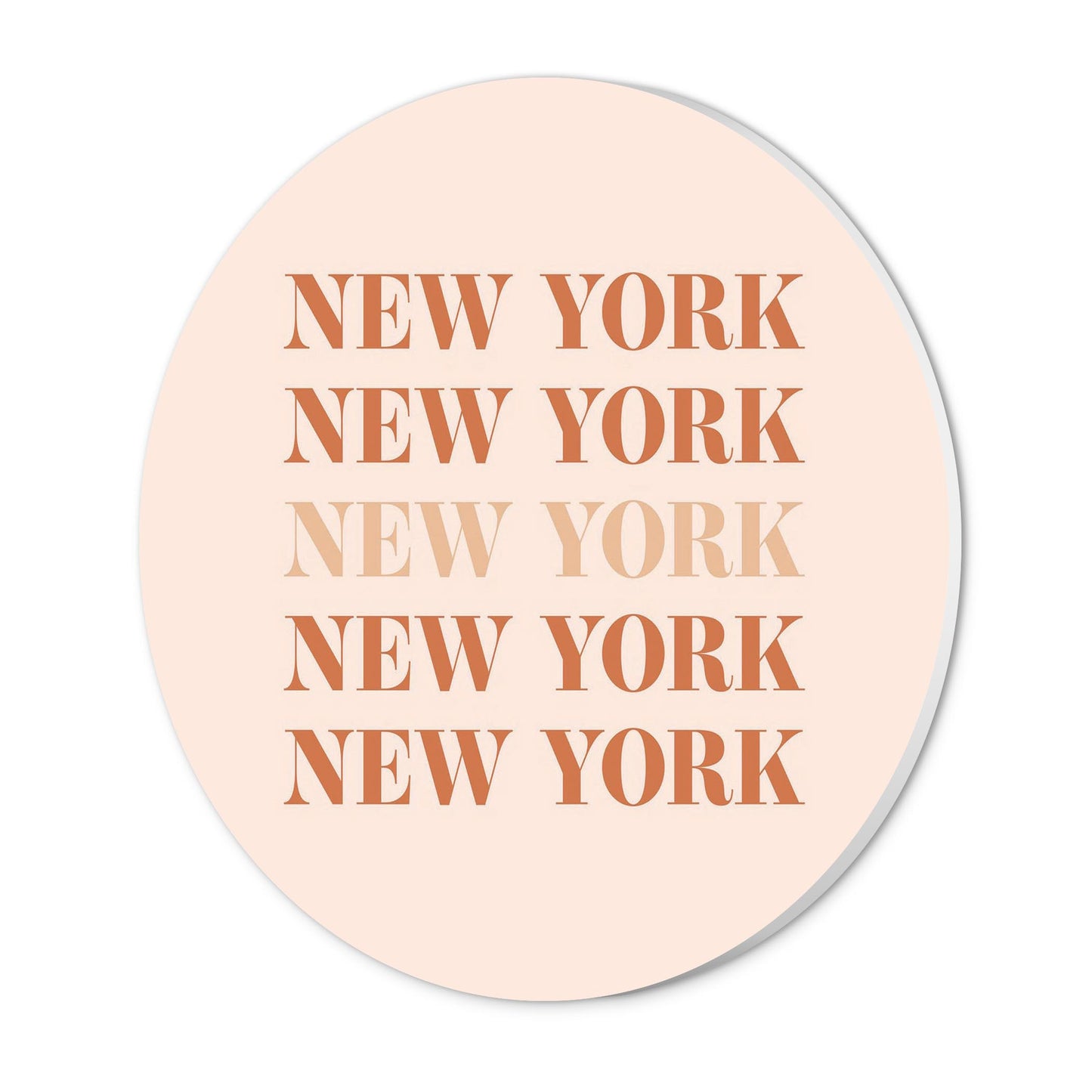 Modern Minimalist New York Repeated Light | Wood Sign | Eaches | Min 1