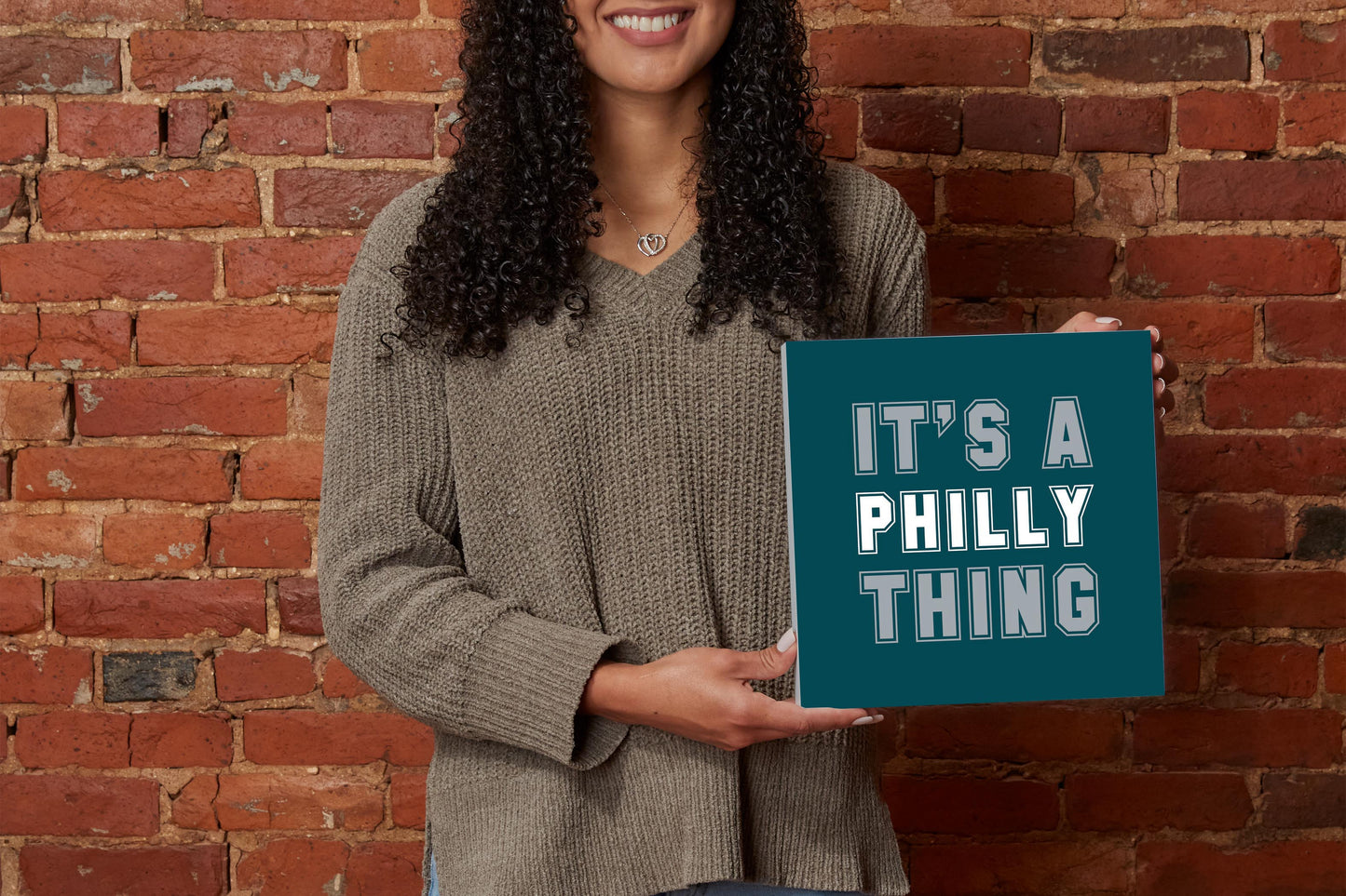 Modern Minimalist Pennsylvania Philly Thing | Wood Block | Eaches | Min 2