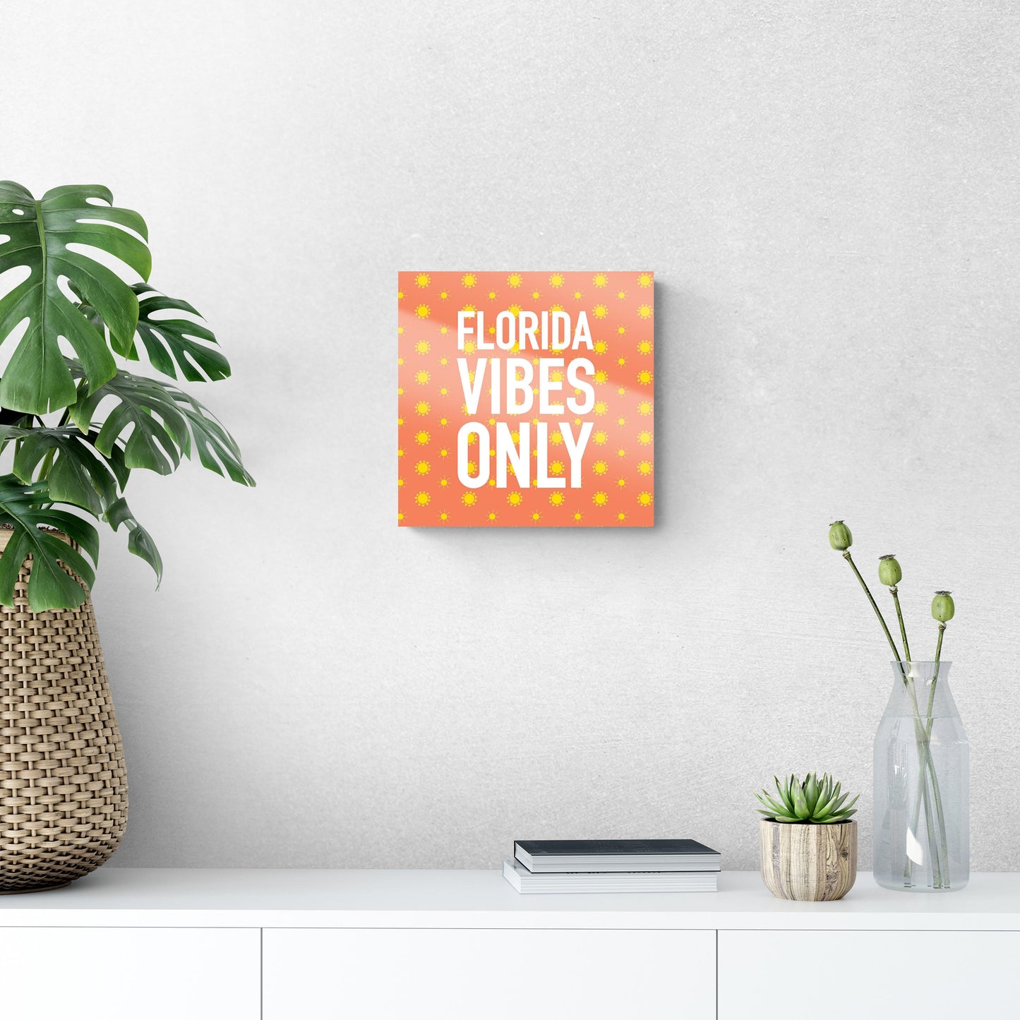 Florida Vibes Only | Hi-Def Glass Art | Eaches | Min 1