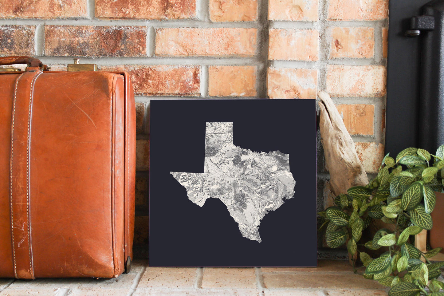 Modern Minimalist Texas Metal State Shape | Wood Sign | Eaches | Min 2