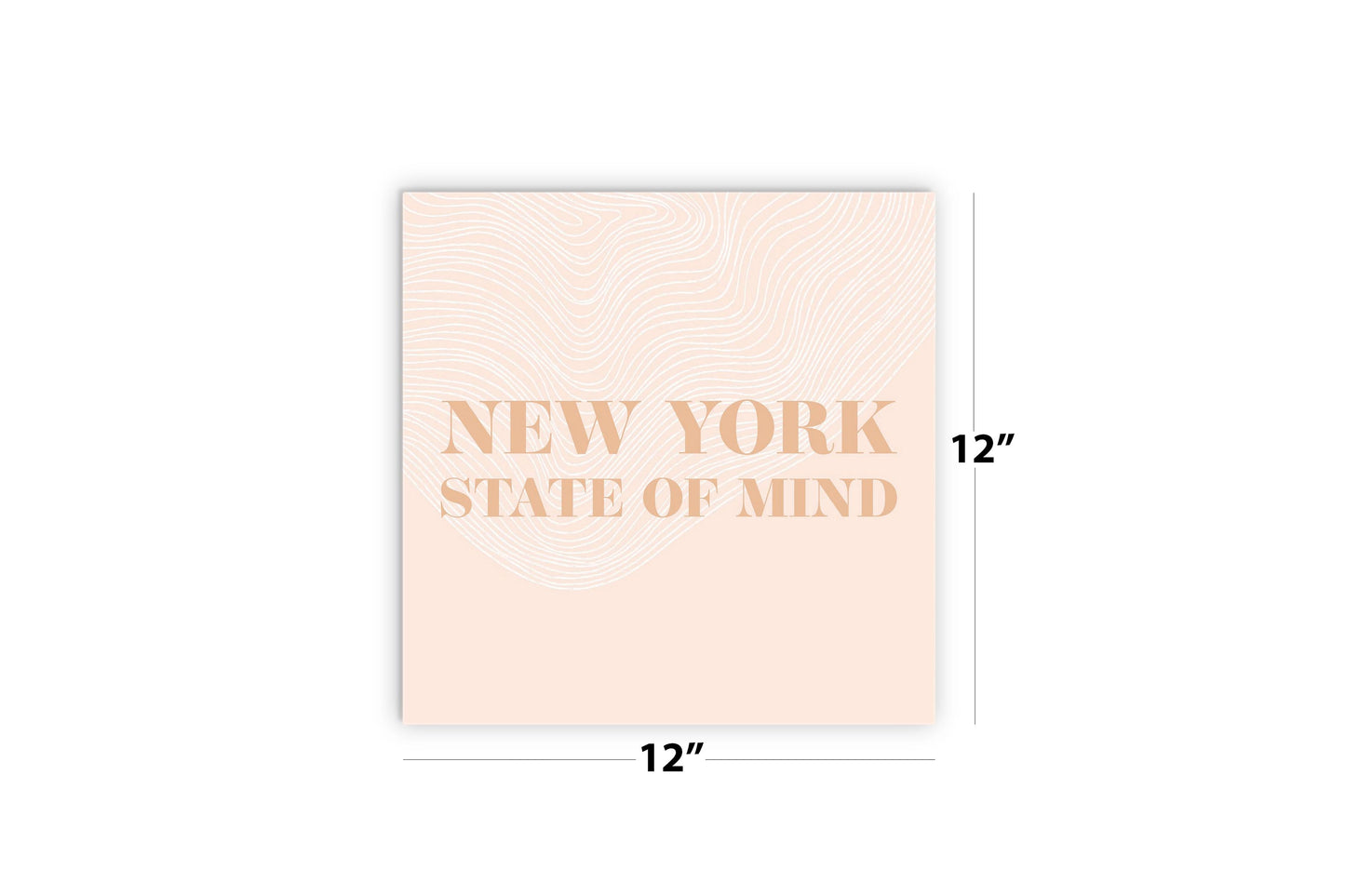 Modern Minimalist New York State Of Mind | Wood Sign | Eaches | Min 2