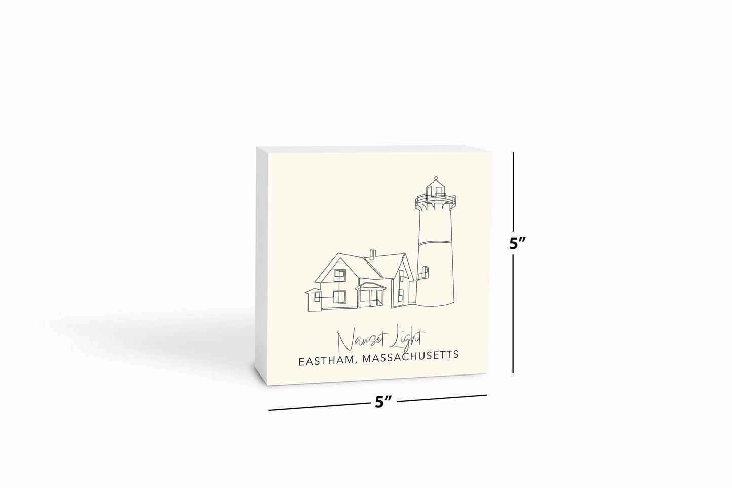 Cream Nauset Light | Wood Block | Eaches | Min 4