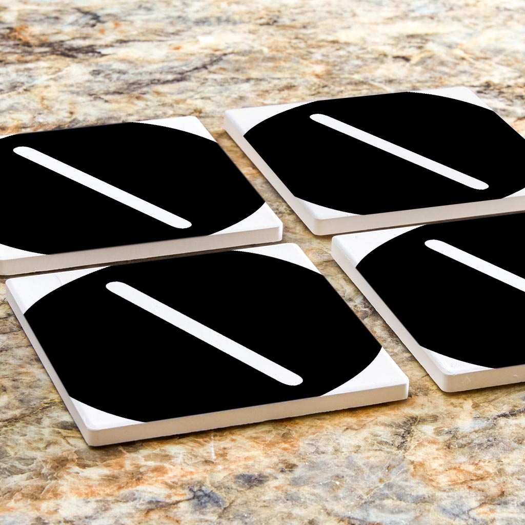 Fun Chunky Monogram O | Absorbent Coasters | Set of 4 | Min 2