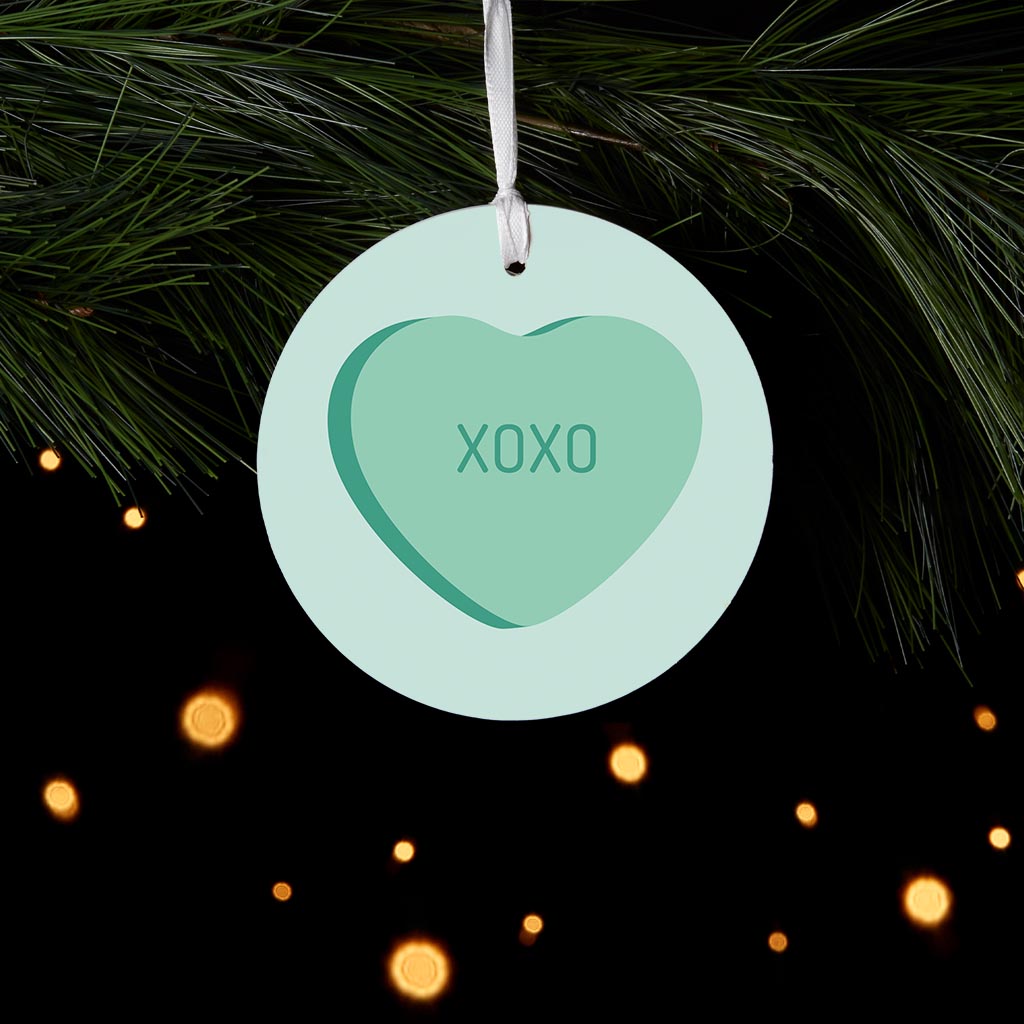 Message Hearts Xo| Wood Ornament | Eaches | Min 6