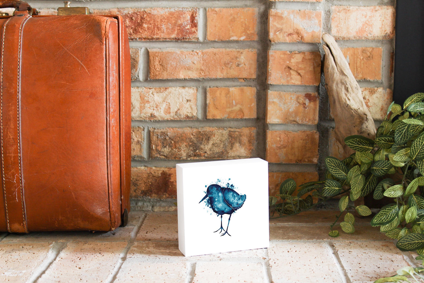 East Coast Water Color Sand Piper | Wood Block | Eaches | Min 4