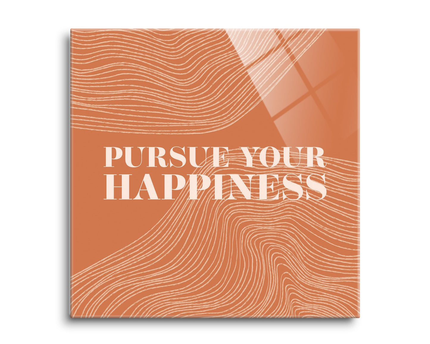 Modern Minimalist Pennsylvania Happiness Quip | Hi-Def Glass Art | Eaches | Min 2