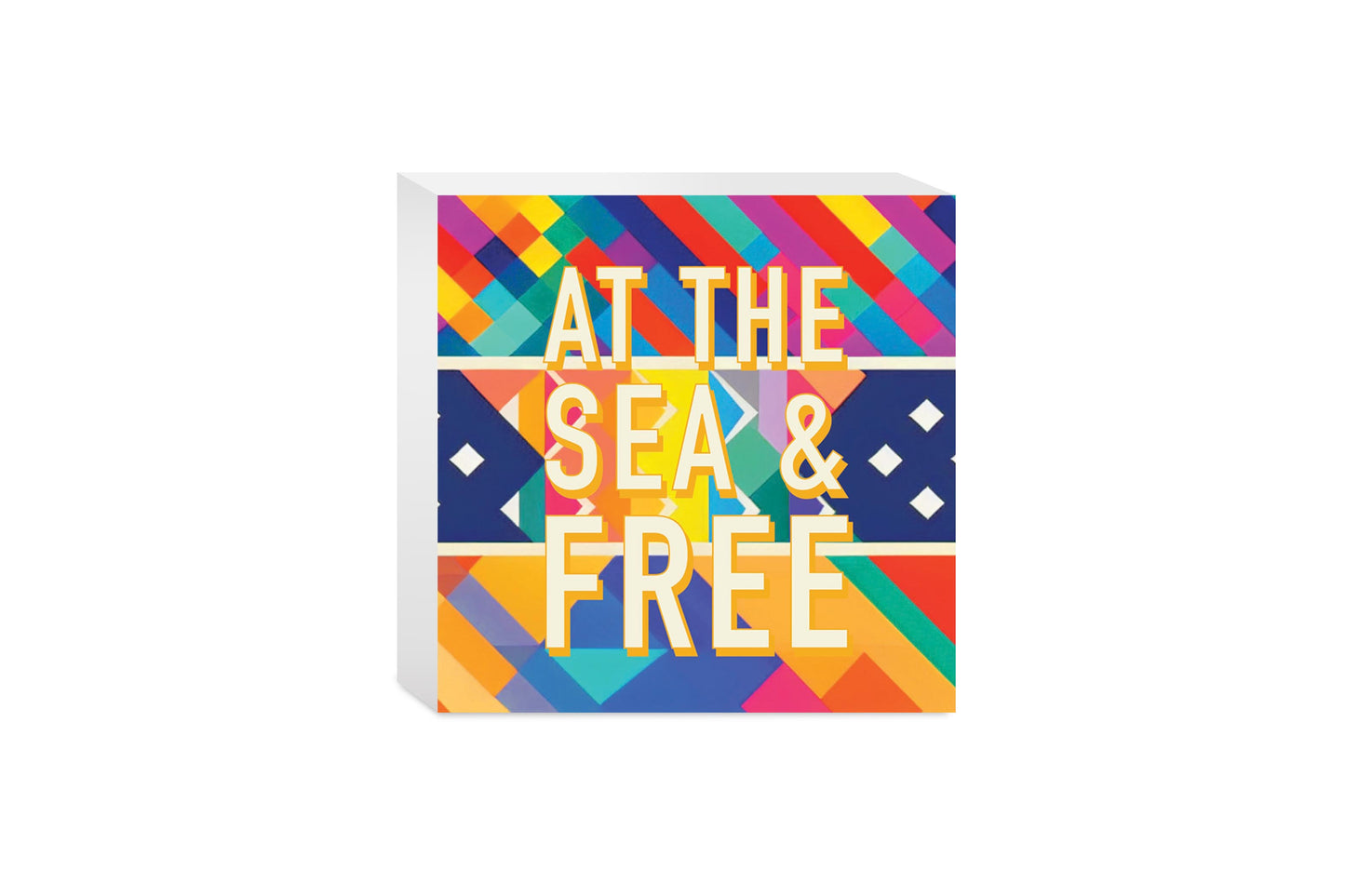 At The Sea Free | Wood Block | Eaches | Min 4