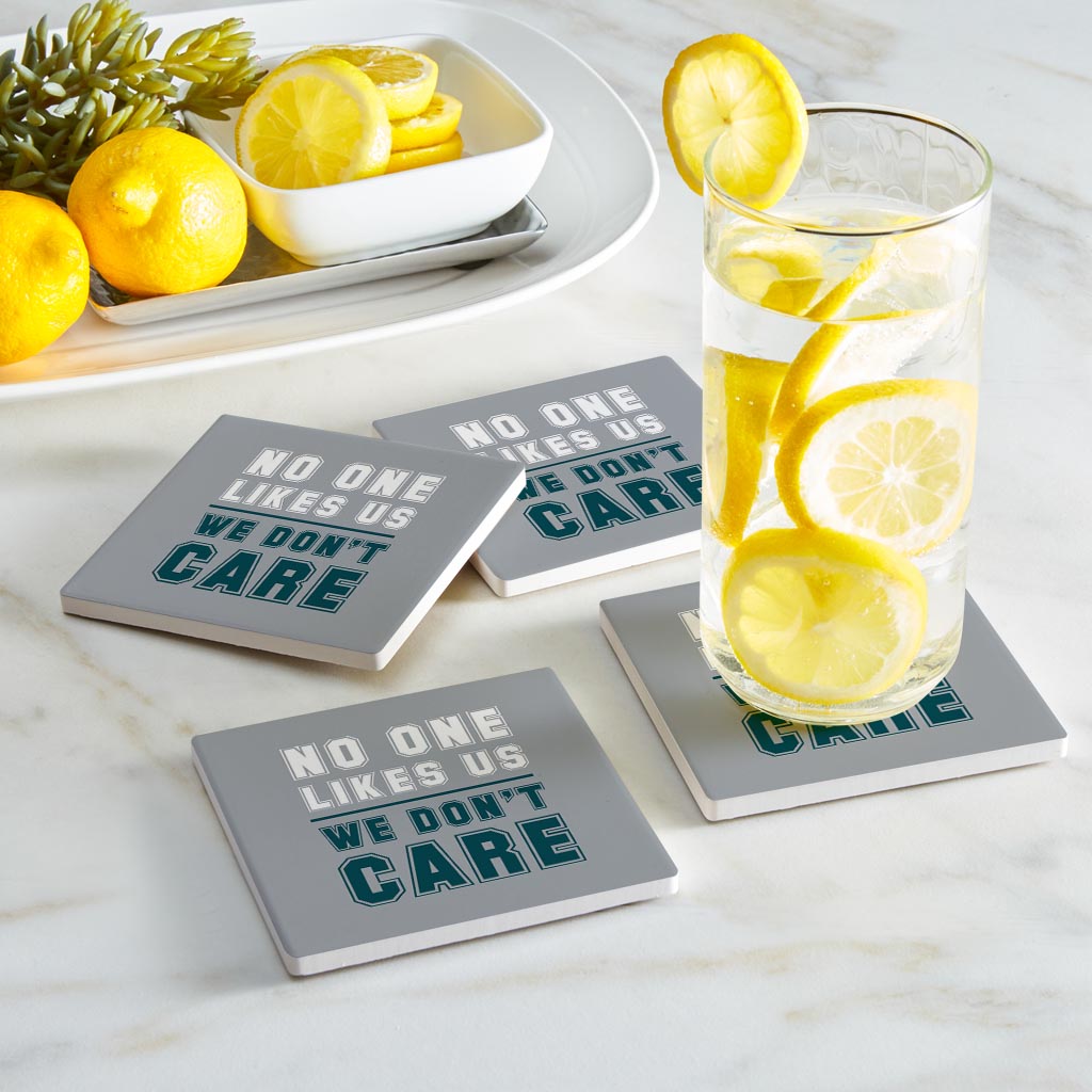 Modern Minimalist Pennsylvania We Dont Care | Absorbent Coasters | Set of 4 | Min 2
