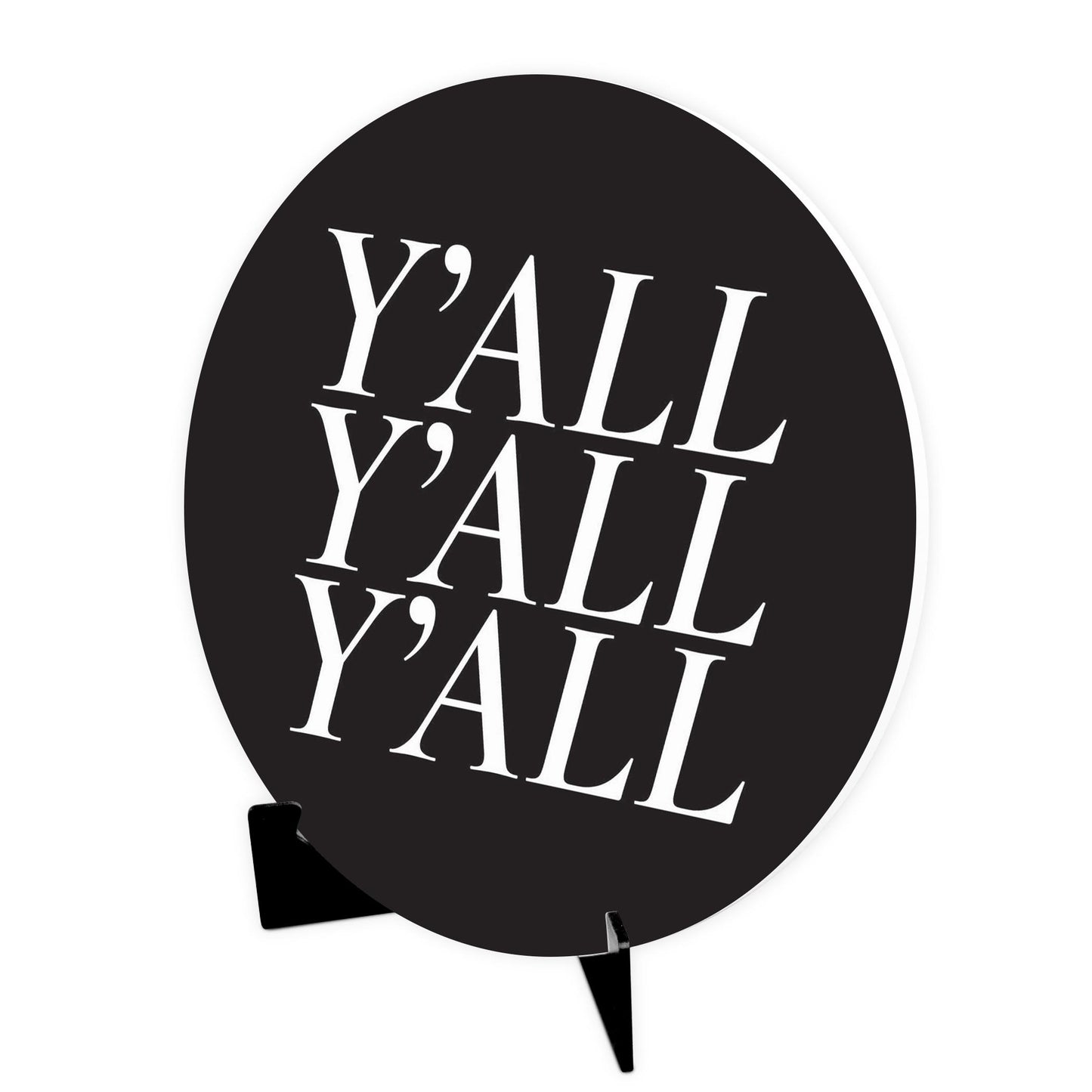 Minimalistic B&W Texas Yall | Wood Sign | Eaches | Min 1