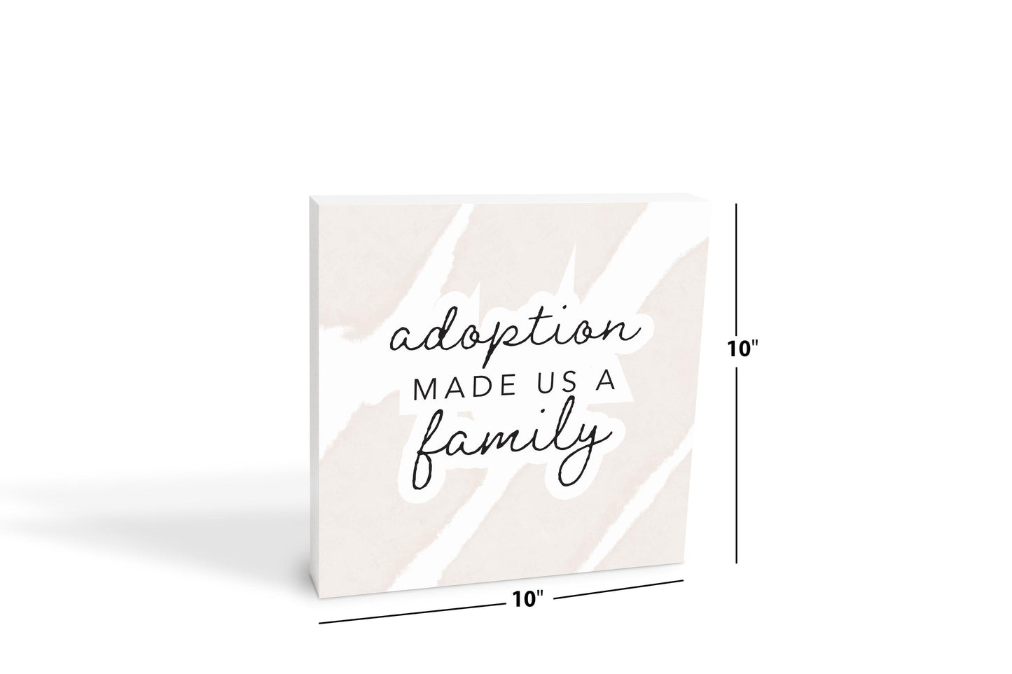 Modern Minimalist Mothers Day Adoption | Wood Block | Eaches | Min 2