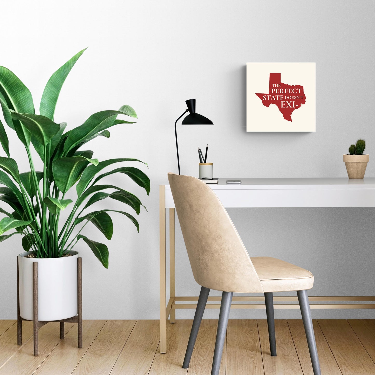 Modern Minimalist Texas Colors Perfect State | Wood Sign | Eaches | Min 2