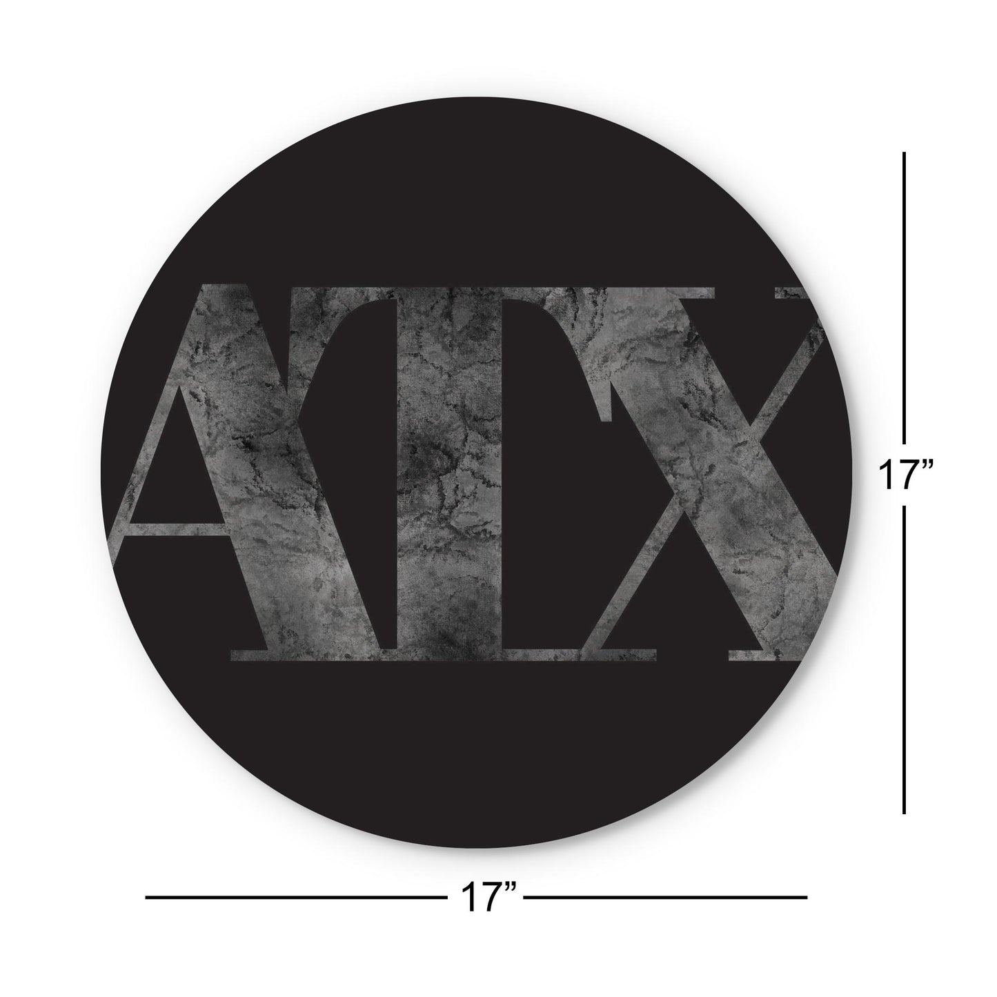 Minimalistic B&W Texas Austin Black Initials | Wood Sign | Eaches | Min 1