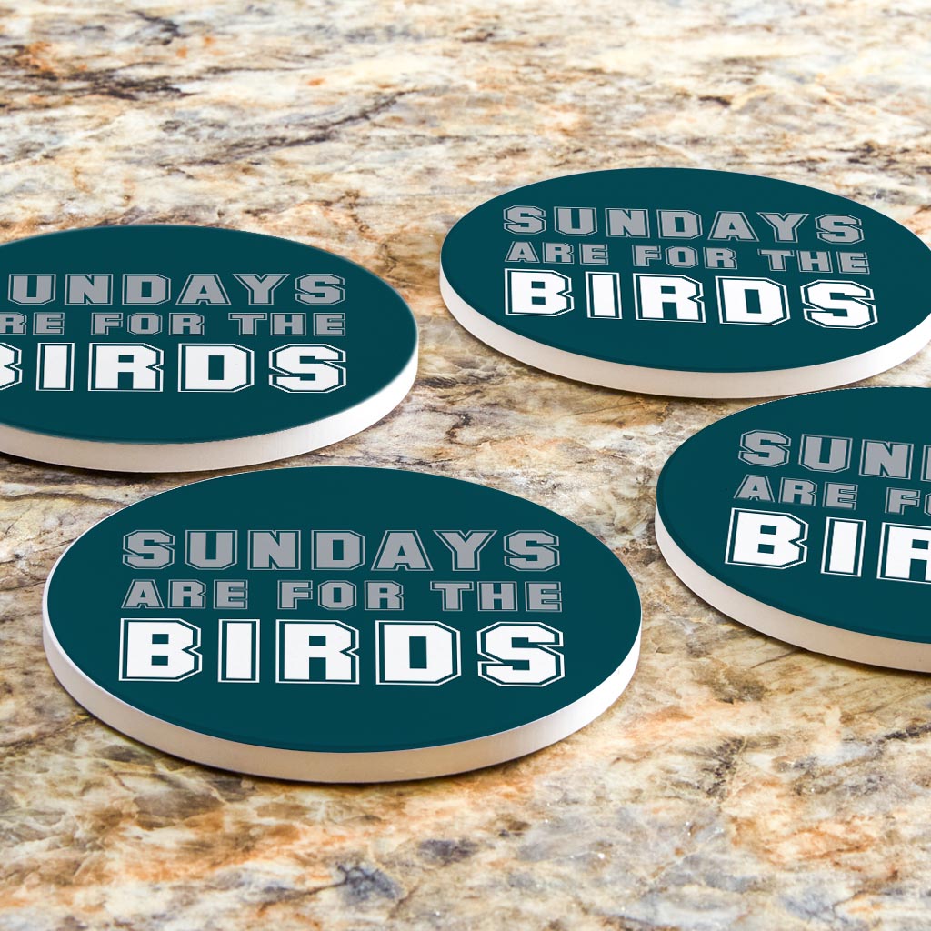 Modern Minimalist Pennsylvania Bird Sundays | Absorbent Coasters | Set of 4 | Min 2