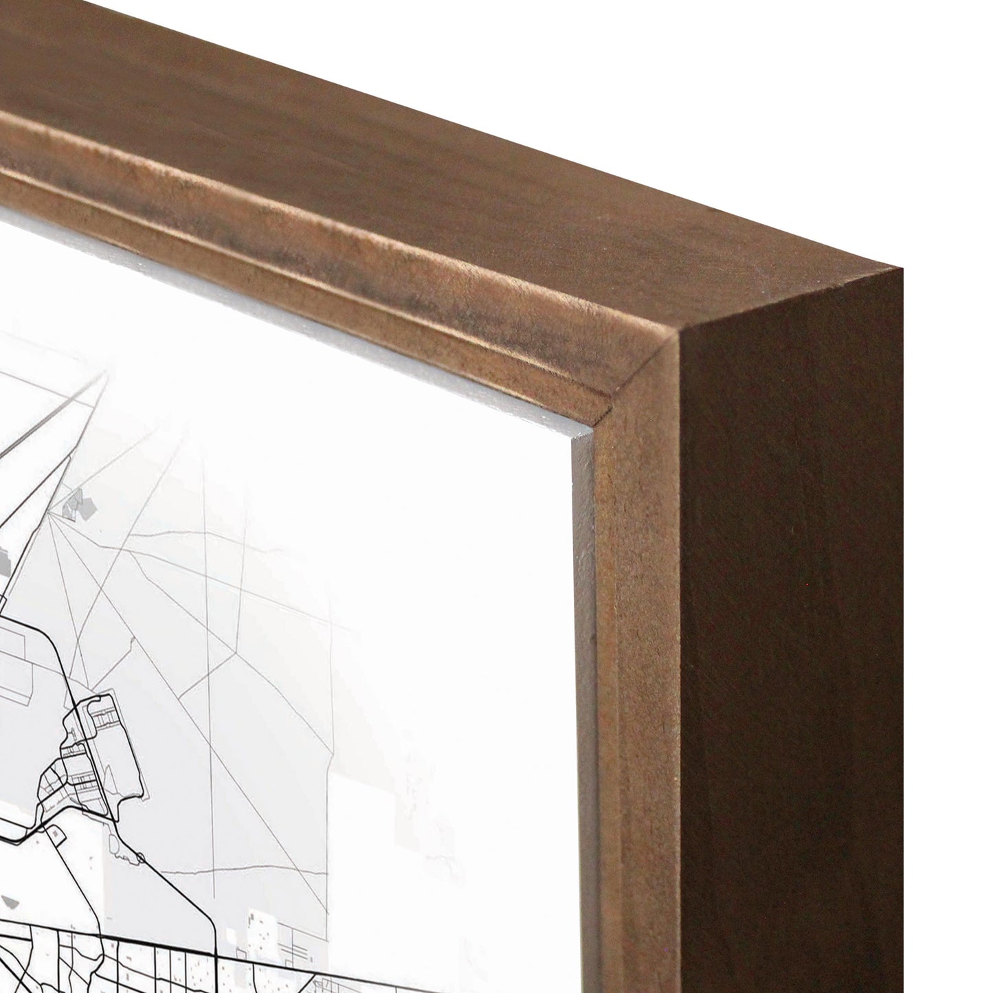 Minimalistic B&W Texas El Paso Circle Map | Wood Sign | Eaches | Min 1