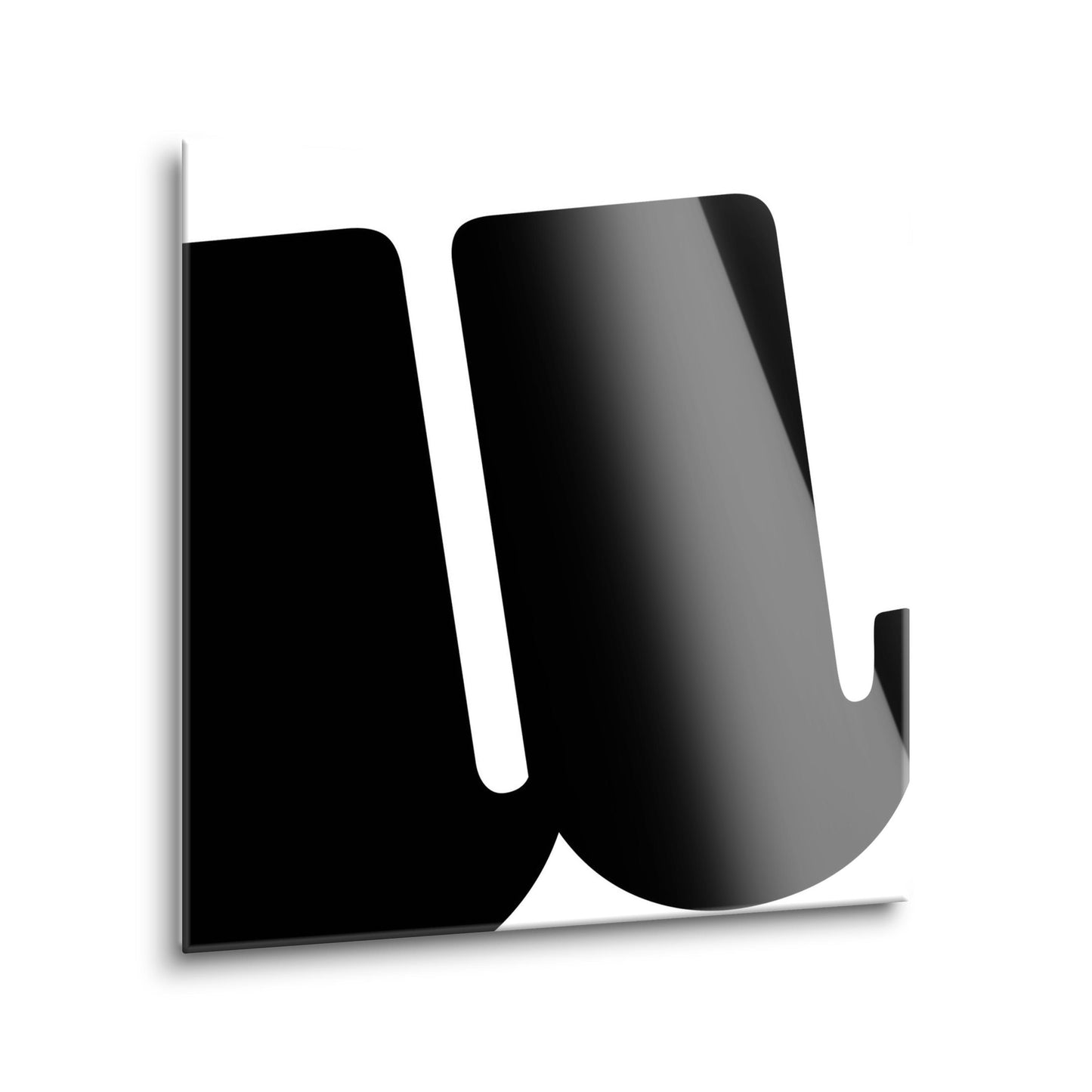 Fun Chunky Monogram U | Hi-Def Glass Art | Eaches | Min 2