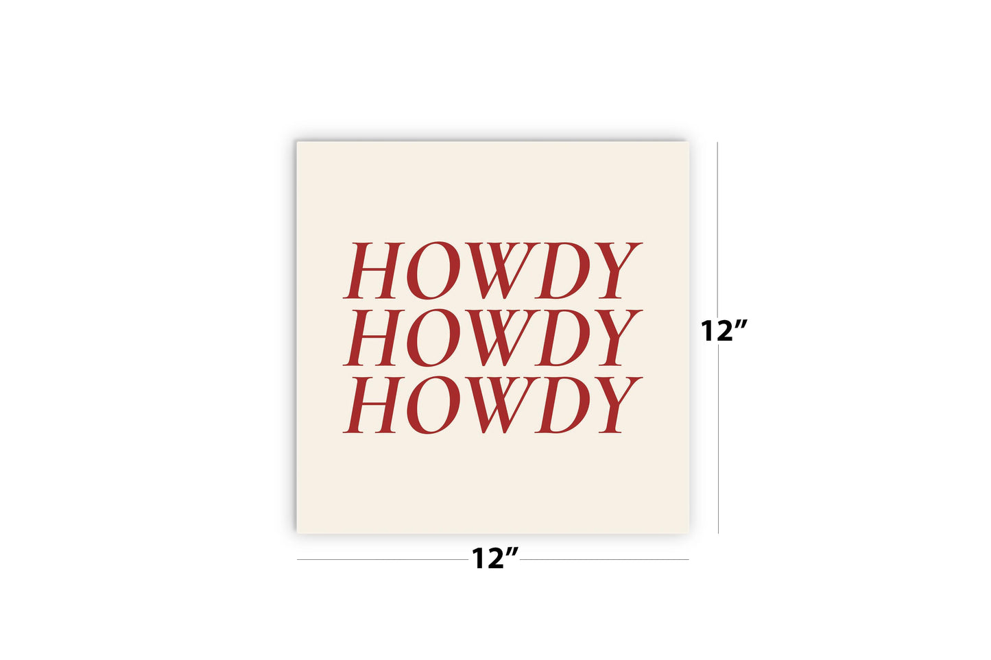 Modern Minimalist Texas Howdy | Wood Sign | Eaches | Min 2